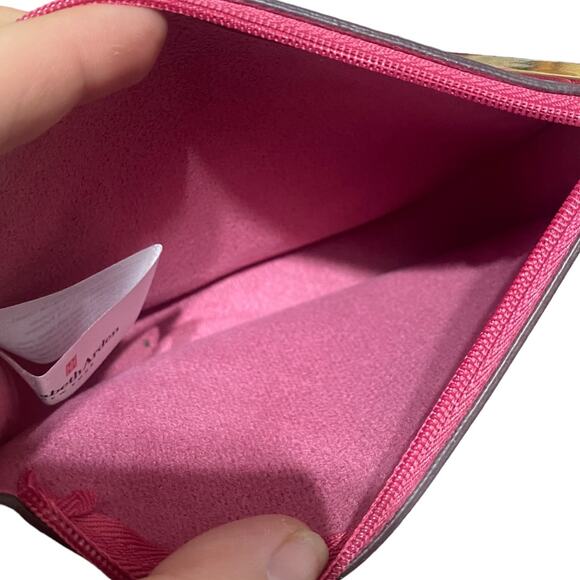 NEW Elizabeth Arden mini pink cosmetic or jewelry bag with gold tone hardware - Picture 4 of 4